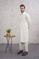 Cream Wash n Wear Shalwar Kameez