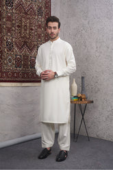 Cream Wash n Wear Shalwar Kameez