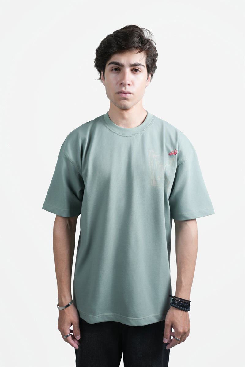 Dhamal (دھمال) Oversized T-Shirt -Mint Green