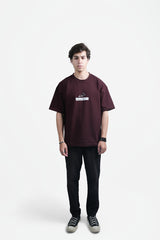 Deewana (دیوانہ) Oversized T-Shirt -Mehroon