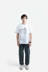 Manzil (منزل) Oversized T-Shirt - White