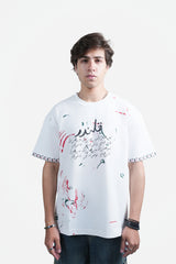 Manzil (منزل) Oversized T-Shirt - White
