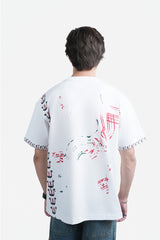 Manzil (منزل) Oversized T-Shirt - White